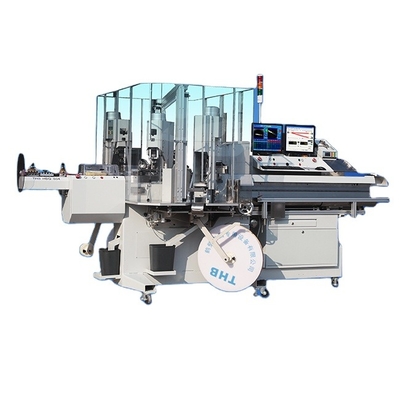 Wire Processing Full Automatic Crimping Machine HBQ-804 CE Approved Cutting / Crimp For Crimping / Seal Loading